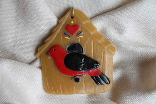 Painted Bird House